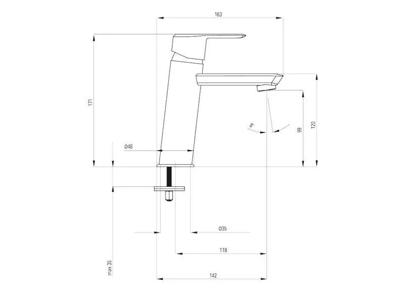 Смесителна батерия за мивка Arnika Titanium (1)