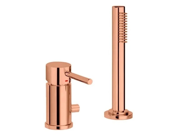 Стенен смесител за вана Ligth Brushed Copper
