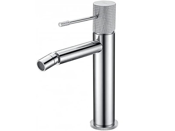 Стоящ смесител за биде Line Brushed Nickel
