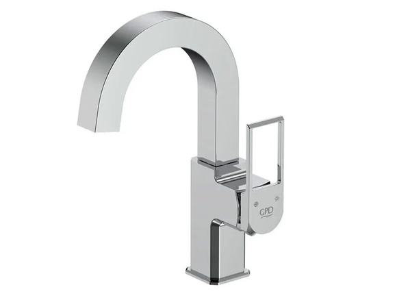 Стилен висок смесител за мивка Quadro MTL190