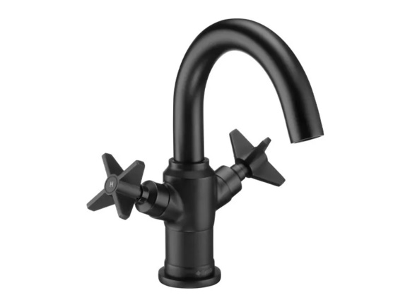 Стилен смесител за мивка Temisto Nero