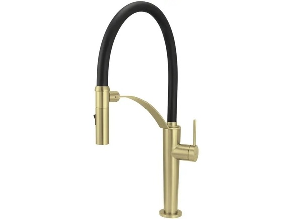Едноръкохватков кухненски смесител Corda Brushed Gold